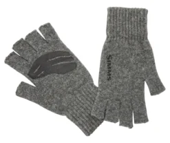 Fishing Gloves Simms Wool 1/2 Finger Steel