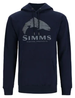 Fishing Hoody Simms Wood Trout Fill Navy