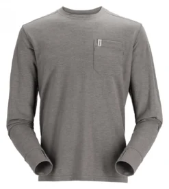 Fishing LS Shirt Simms Henry's Fork Crew Steel Heather