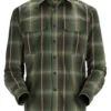 Fishing Shirt Simms Coldweather Forest Hickory Plaid