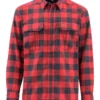 Fishing Shirt Simms Coldweather Red Buffalo Plaid
