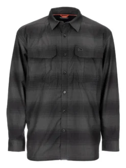 Fishing Shirt Simms Coldweather Slate Buffalo Blur Plaid