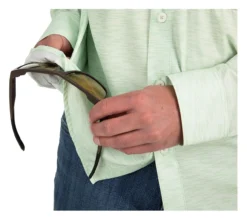 Fishing Shirt Simms Double Haul Light Green Texture Wave Print -Simms Shop fishing shirt simms double haul light green texture wave print.6