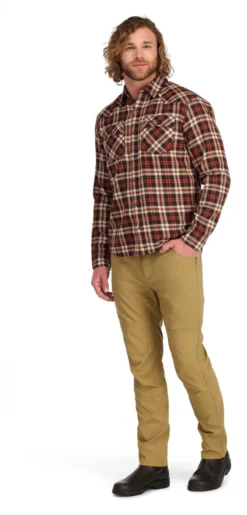 Fishing Shirt Simms Santee Flannel Maghoany & Tan Camp Plaid -Simms Shop fishing shirt simms santee flannel maghoany tan camp plaid.2