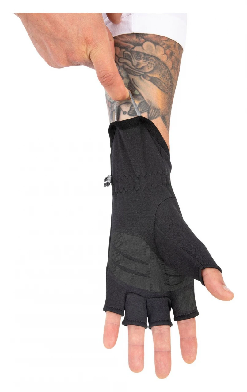 Fly Fishing Gloves Simms Freestone Half Finger Black 2 Fly Fishing Gloves Simms Freestone Half Finger Black - Image 2