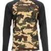Lightweight Baselayer Top Simms Woodland Camo