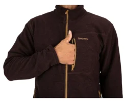 Rivershed Full Zip Simms Mahogany -Simms Shop rivershed full zip simms mahogany.2