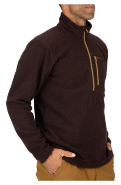 Rivershed Quarter Zip Simms Mahogany -Simms Shop rivershed quarter zip simms mahogany.4