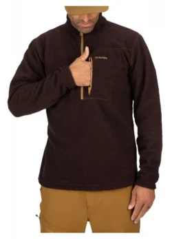 Rivershed Quarter Zip Simms Mahogany -Simms Shop rivershed quarter zip simms mahogany.6