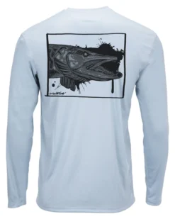 Solar Tech Tee Simms Musky Face Steel Blue