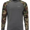 SolarFlex Hoody Simms Woodland Camo & Carbon Heather