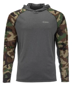 SolarFlex Hoody Simms Woodland Camo & Carbon Heather
