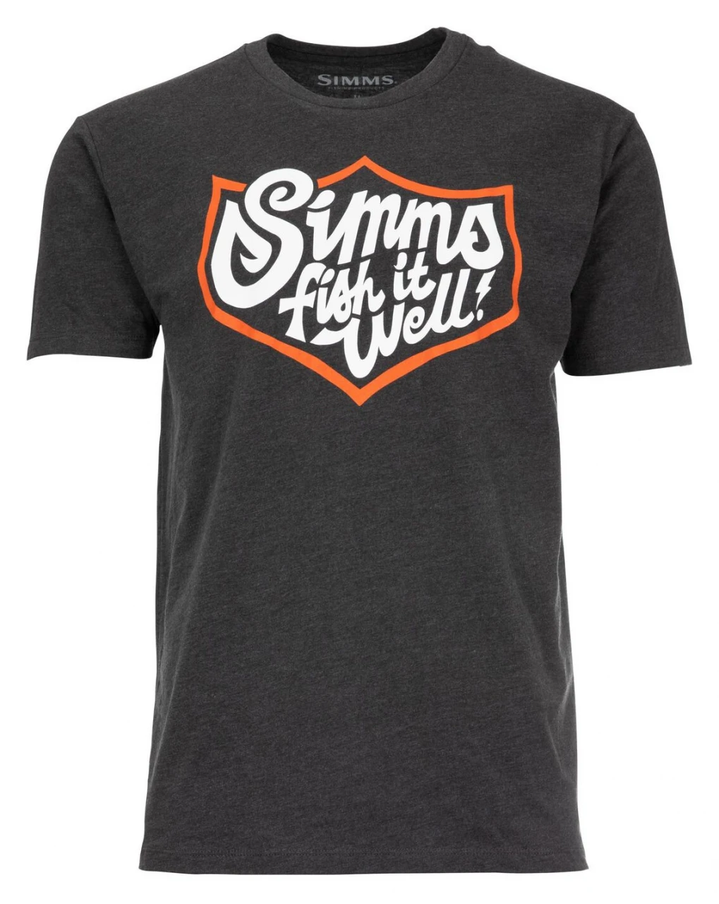 T-Shirt Simms Fish It Well Badge Charcoal Heather 1 T-Shirt Simms Fish It Well Badge Charcoal Heather