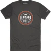 T-Shirt Simms Fish It Well Charcoal Heather