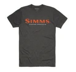 T-Shirt Simms Logo Charcoal Heather