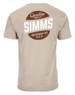 T-Shirt Simms Quality Built Pocket Khaki Heather