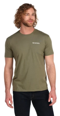 T-Shirt Simms Trout On My Mind Military Heather -Simms Shop t shirt simms trout on my mind military heather.2