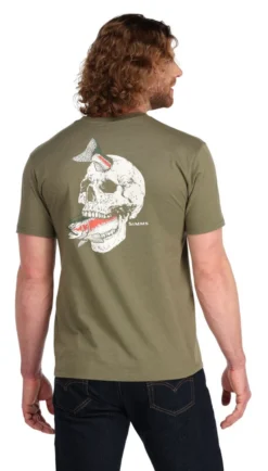 T-Shirt Simms Trout On My Mind Military Heather -Simms Shop t shirt simms trout on my mind military heather.3