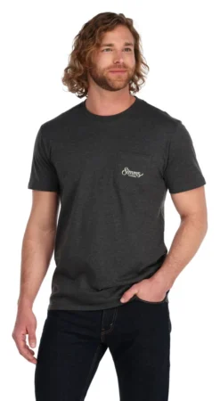 T-Shirt Simms Two Tone Pocket Charcoal Heather -Simms Shop t shirt simms two tone pocket charcoal heather.2
