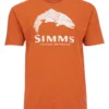 T-Shirt Simms Wood Trout Fill Adobe Heather