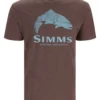 T-Shirt Simms Wood Trout Fill Brown Heather