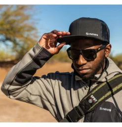 Trucker Cap Simms CX Flat Brim Black -Simms Shop trucker cap simms cx flat brim black.2
