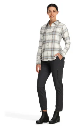 Women's Fishing Shirt Simms Santee Flannel Soft Rose Camp Plaid -Simms Shop women s fishing shirt simms santee flannel soft rose camp plaid.3