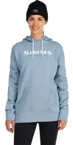 Women's Fishinhg Hoody Simms Logo Cornflower Heather -Simms Shop women s fishinhg hoody simms logo cornflower heather.2