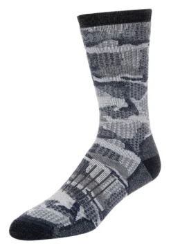 Women's Merino Midweight Hiker Sock Simms Hex Flo Camo Admiral